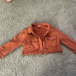 Cute crop Jean jacket